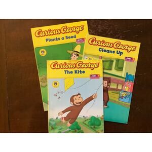Curious George 3 books level 1
